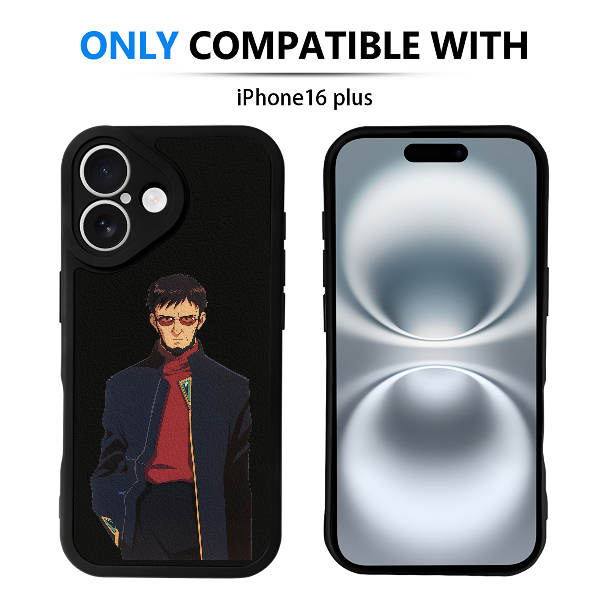 （画像用） EVA 新世紀エヴァンゲリオン 【iPhone 16シリーズ対応】シリコンスマホケース（レザー調） 材質：シリコン